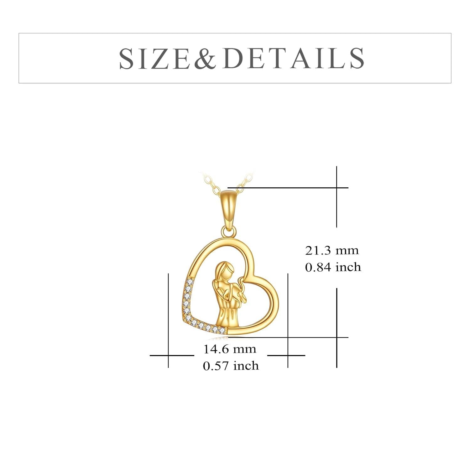 14K Gold Hummingbird Pendant Necklace CZ 18 Link Chain