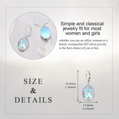 Gold Plated 925 Silver Onyx Hummingbird Drop Earrings