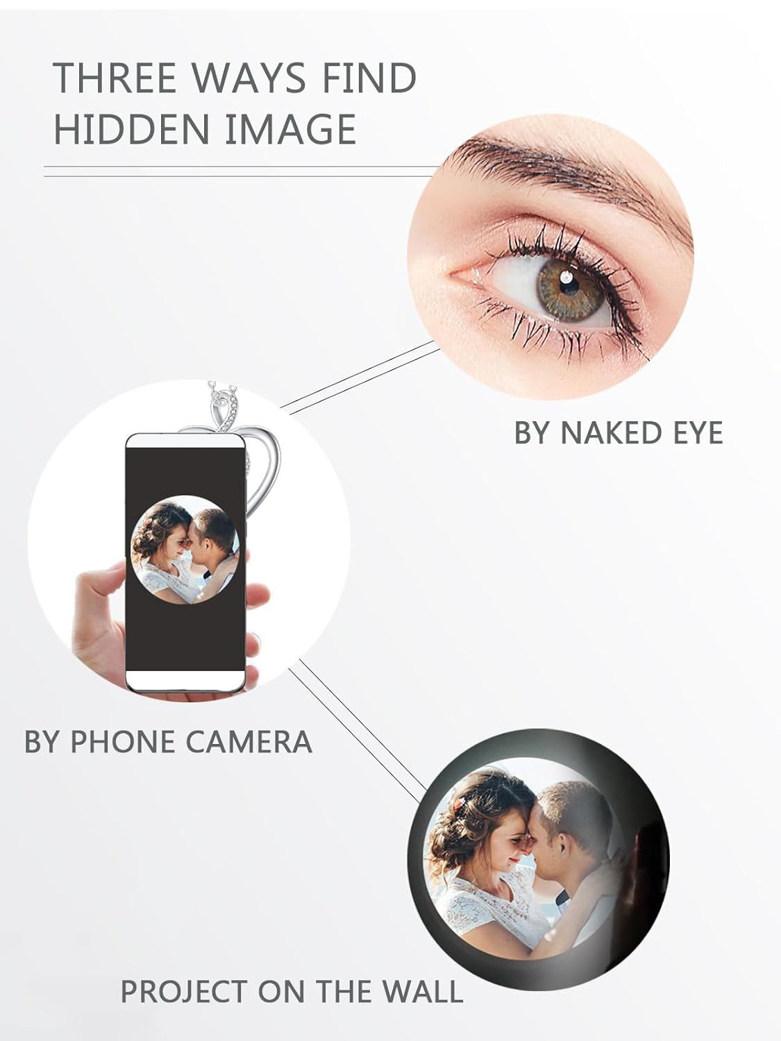 14K Gold Plated Love Stone I Love You Necklace Custom