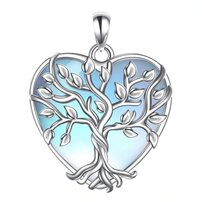 925 Sterling Silver Filigree Teardrop Pendant Necklace for Women