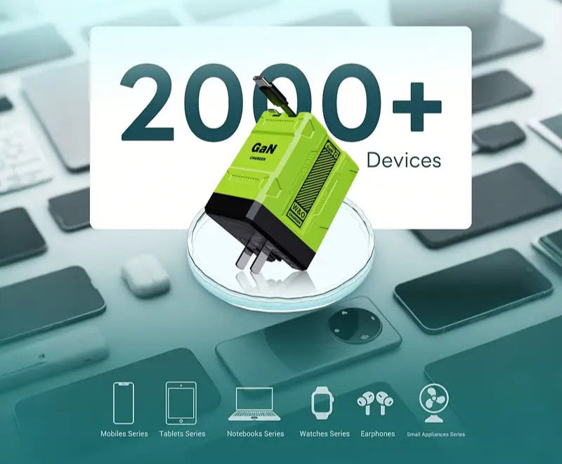 20W GaN Retractable Fast Charger – Dual PD + USB