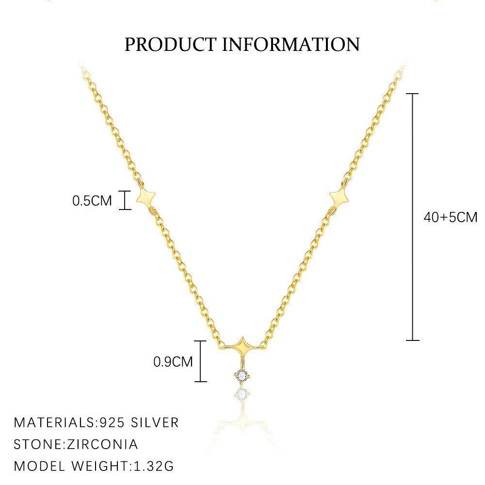 925 Sterling Silver Celestial Pendant Necklace