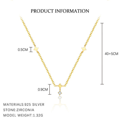 925 Sterling Silver Celestial Pendant Necklace