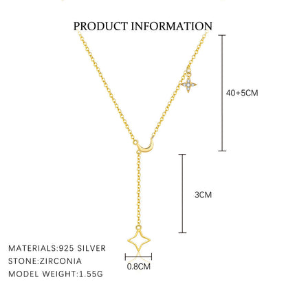 925 Sterling Silver Celestial Pendant Necklace