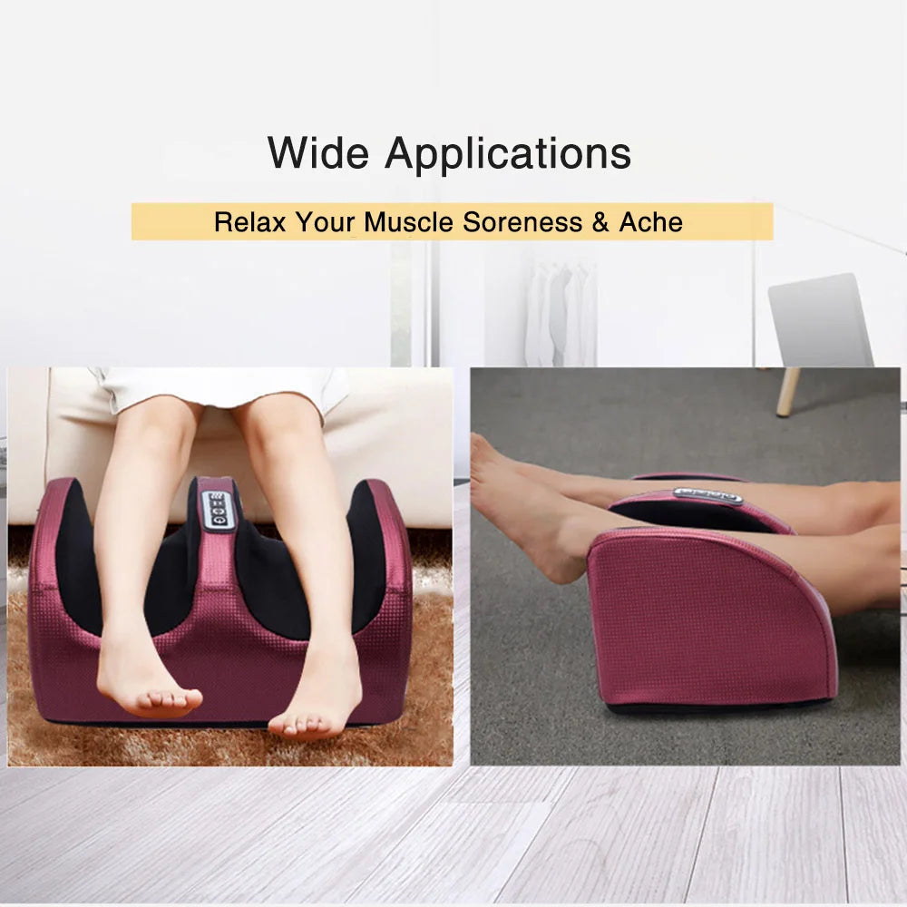 Masseur Électrique de Pieds avec Chaleur – Rouleaux Shiatsu & Thérapie par Compression