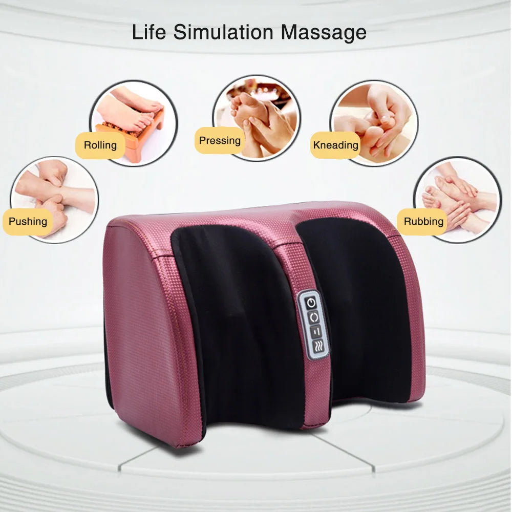 Masseur Électrique de Pieds avec Chaleur – Rouleaux Shiatsu & Thérapie par Compression
