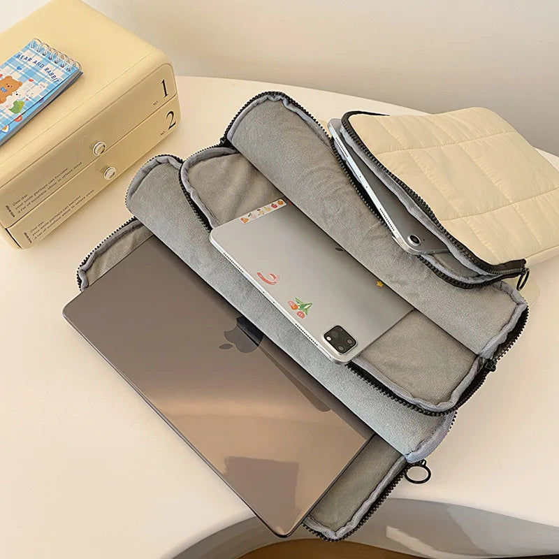 Laptop Bag 13.3,14,15,16 Inch,Sleeve Case For Macbook Air Pro M 1,2 Notebook Computer Ultrabook PC Shockproof Stylish 8858