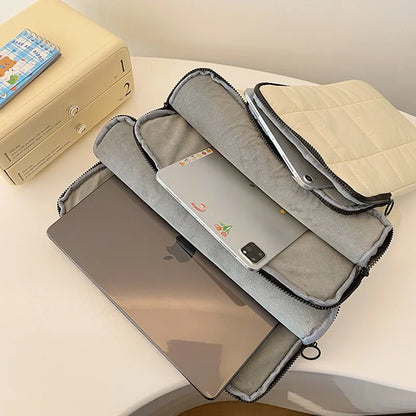 Laptop Bag 13.3,14,15,16 Inch,Sleeve Case For Macbook Air Pro M 1,2 Notebook Computer Ultrabook PC Shockproof Stylish 8858