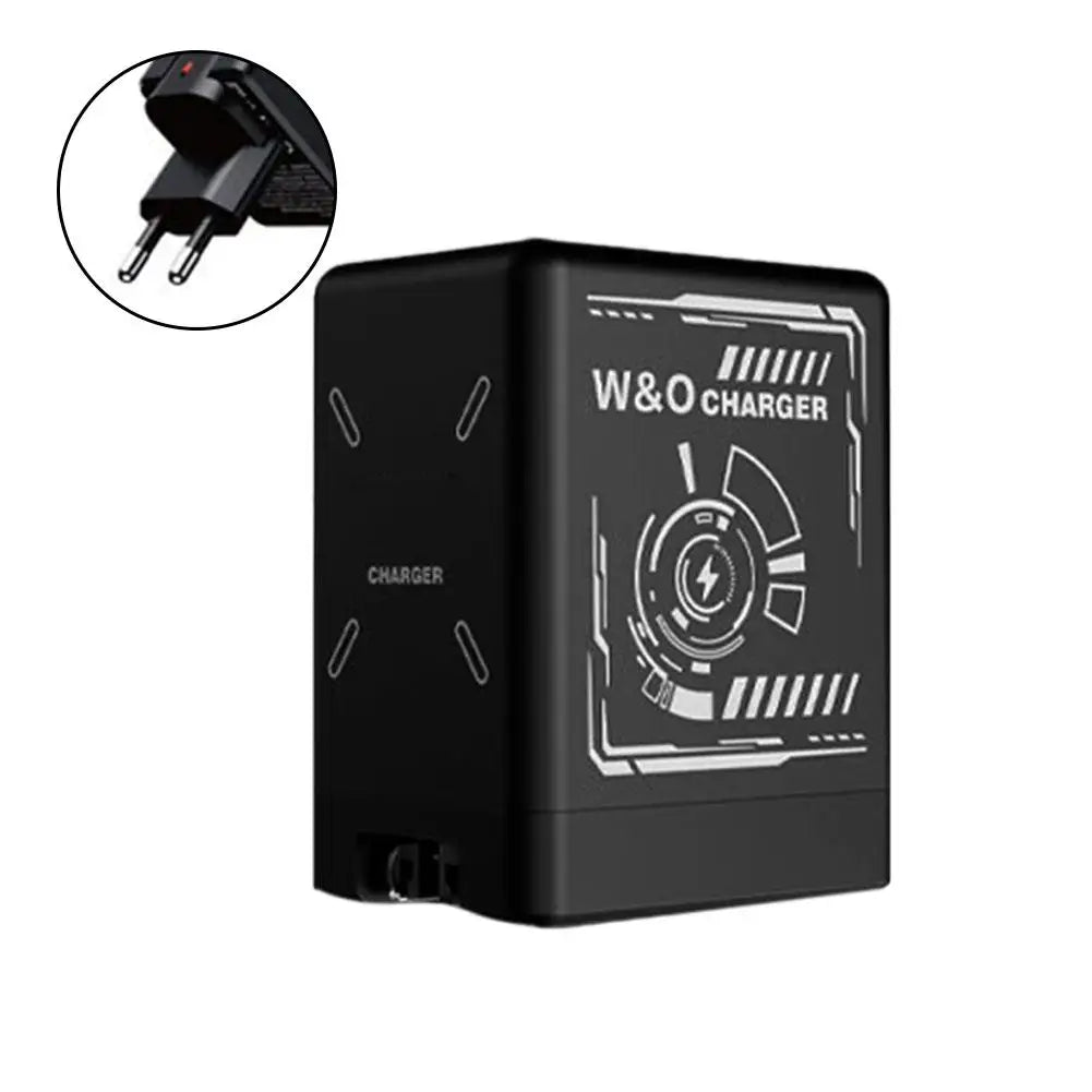 20W GaN Retractable Fast Charger – Dual PD + USB