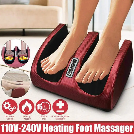 Masseur Électrique de Pieds avec Chaleur – Rouleaux Shiatsu & Thérapie par Compression
