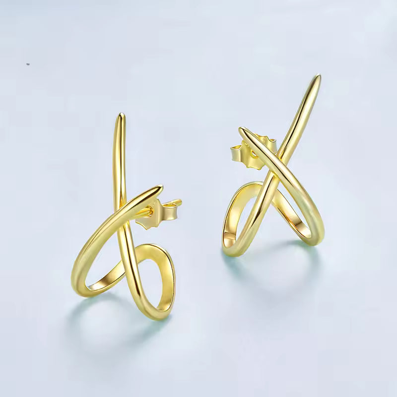 S925 Sterling Silver Sculptural Earring