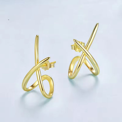 S925 Sterling Silver Sculptural Earring
